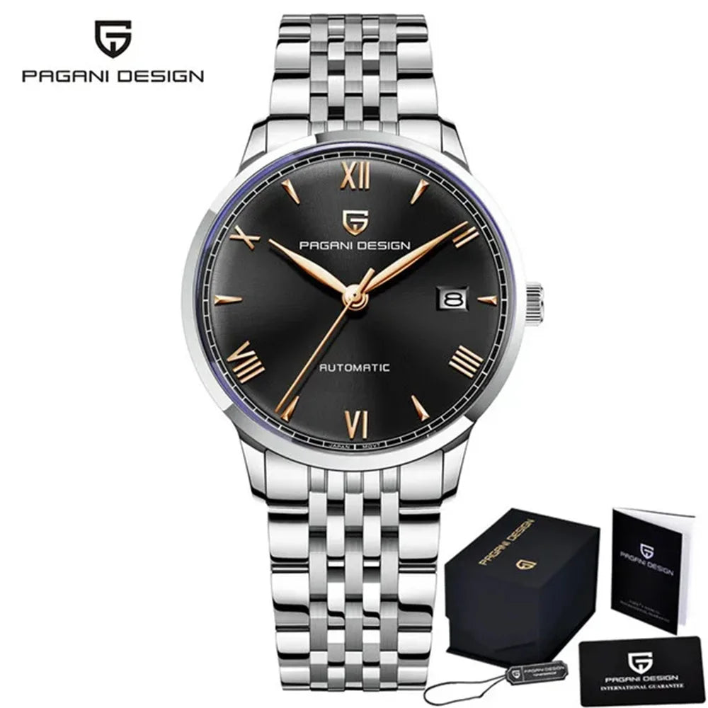 PAGANI DESIGN 40MM Pilot Men Mechanical Watch Luxury Sapphire Glass Automatic Watch 100M Waterproof NH35 Wristwatch For Men