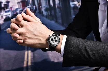 Nuevo original PAGANI DESIGN PD-1664 reloj de pulsera de lujo para hombre con movimiento de cuarzo japonés VK63, cristal de zafiro, cronógrafo impermeable dorado