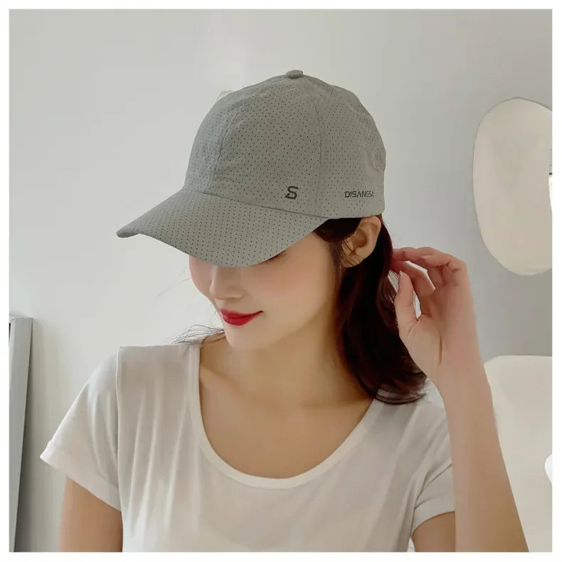 Fashion Design Running Cap Thin Quick Drying Breathable Duck Tongue Outdoor Men's Sun Summer Fishing Avisor Baseball Cap