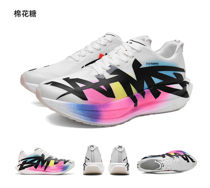 Sports Shoes for Men, Casual Running Shoes, Unisex Jogging Shoes, Popcorn Outsole, Lightweight Breathable Sports Shoes, Women's Non-Slip Shock-Absorbing Athletic Running Shoes 34-44