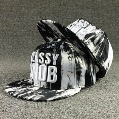 Men's Letter Embroidery Tide All-match Flat Brim Baseball Cap Ladies Summer Hip-hop Hat Outdoor Shade Adjustable Peaked Cap