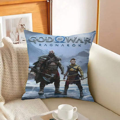 God of War Ragnarok 2022 Cushion Cover Polyester Sofa Cushions Decorative Throw Pillows Home Decoration Pillowcover