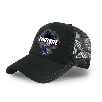 Fortnite Baseball Cap Cartoon Game Printed Hat Kids Summer Breathable Mesh Hat Adjustable Peaked Cap Children’s Birthday Gift