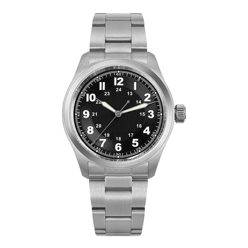 Militado ML08 V2 Vintage Quartz Watch Military VH31 Movement  Double Sapphire Crystal C3 BGW-9 Luminous Waterproof 38mm Watch