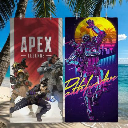 Game Apex Legends Towel Beach Shower Bath Travel Lightweight Skin Friendly for Pool Camping Cruise Summer