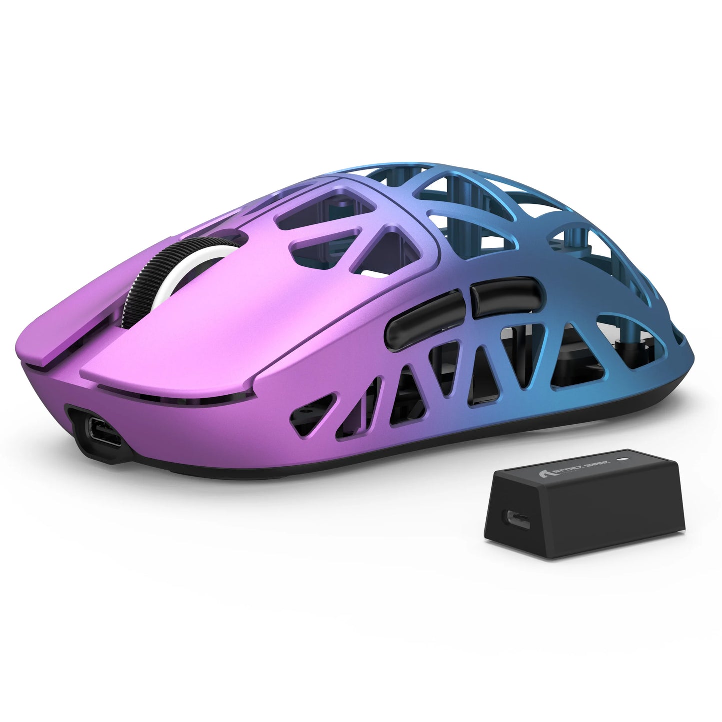 Mouse da gaming ATTACK SHARK R2 in lega di magnesio PAW3950, tri-mode, 8000hz, 42000 DPI, ultraleggero 45g, microswitch da 100M clic