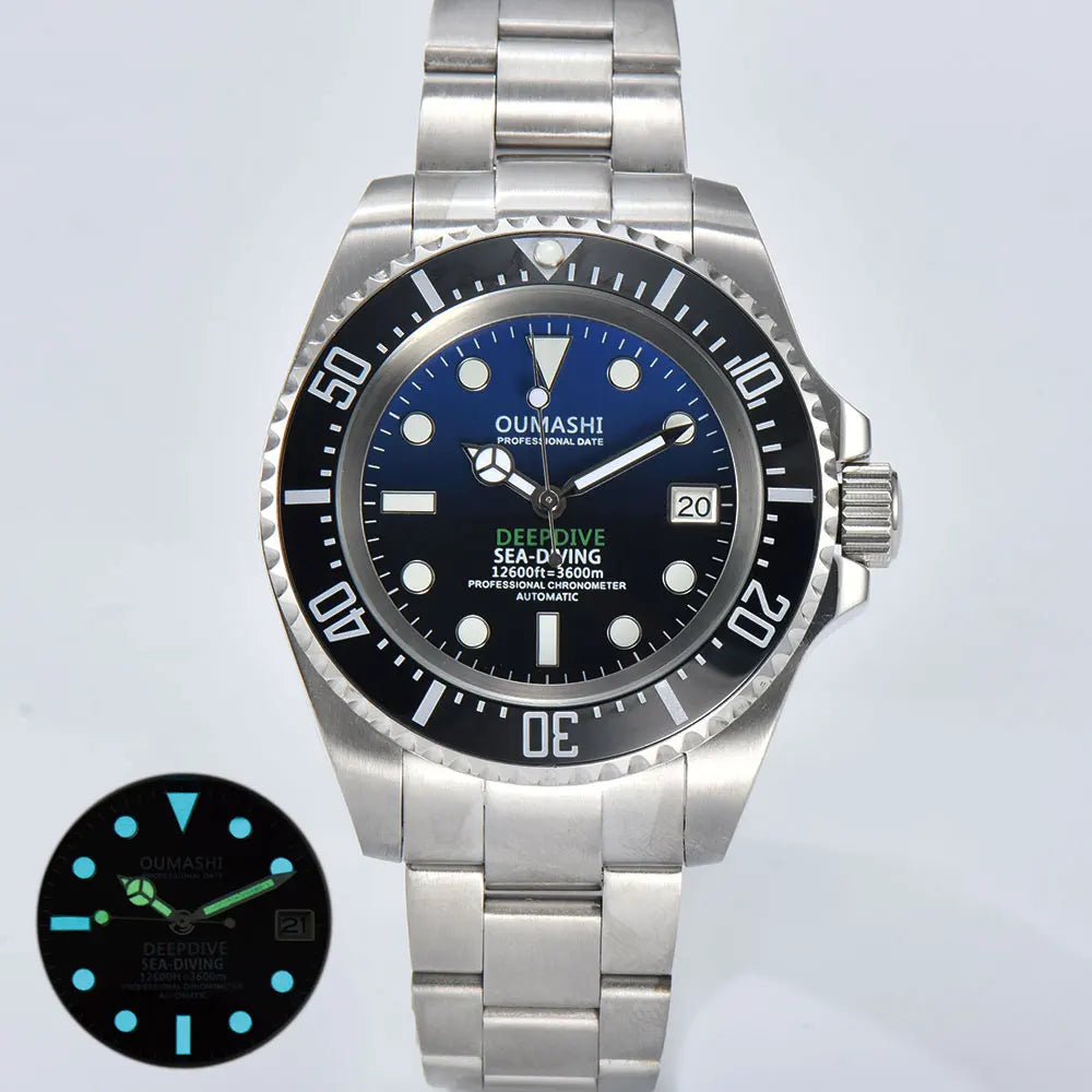 44mm High-end Men's Watch NH35 Mechanical Watch Automatic Movement Watch Sapphire Glass Stainless Steel Waterproof Watch
