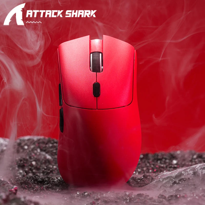 Rato sem fios Attack Shark R1 Bluetooth Gaming, rato viral avaliado por influencers, sensor PAW3311, taxa de atualização de 1000Hz