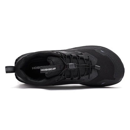 HOBIBEAR Unisex Running Shoes Elastic Band Hiking Sneakers Lightweight Breathable Casual Shoes