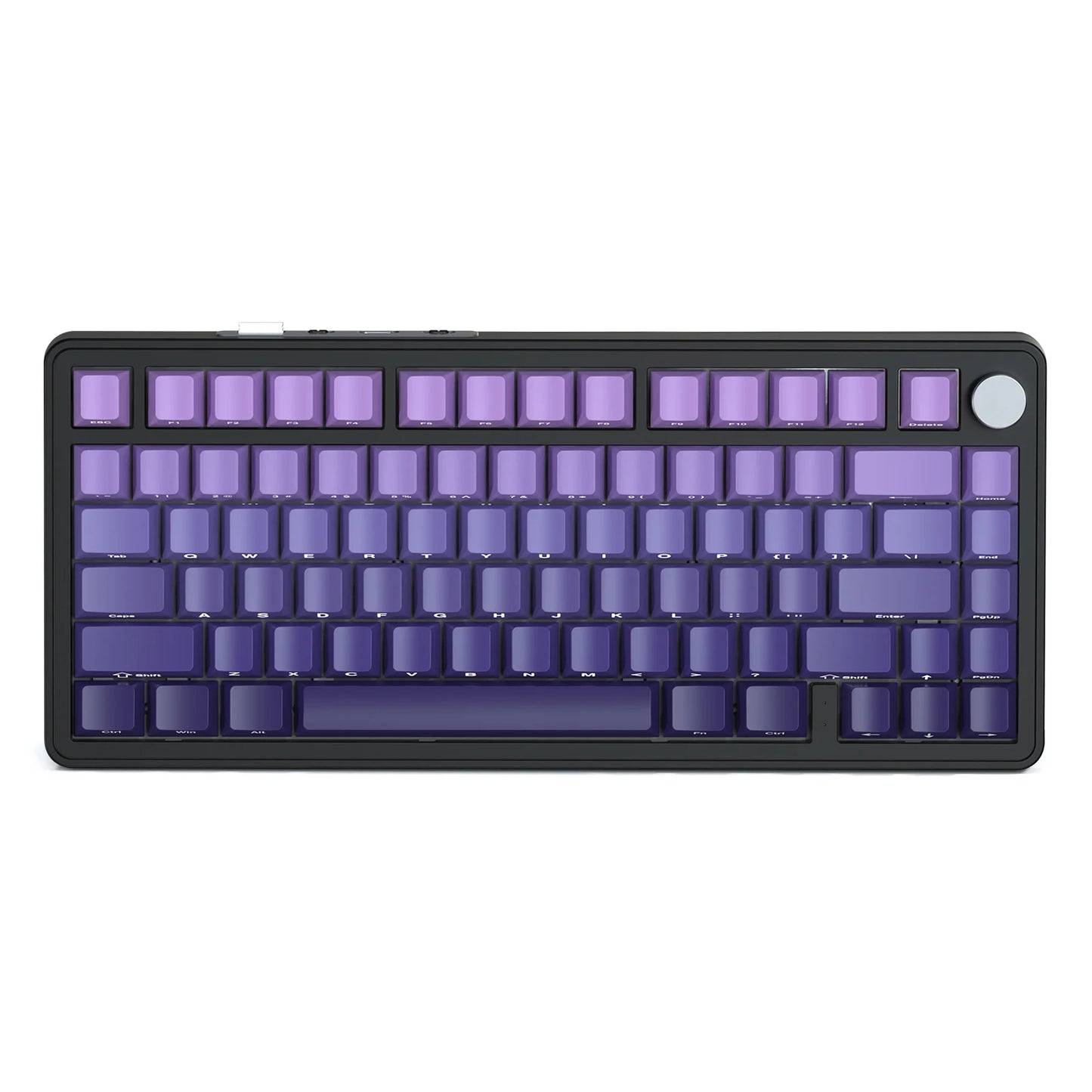 Teclado mecánico ATTACK SHARK X85 trimodo Gasket 75% con perilla CNC, acolchado de 5 capas, hot-swap, retroiluminación RGB y NKRO