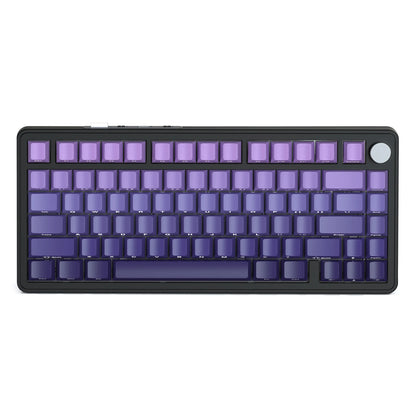 Teclado mecánico ATTACK SHARK X85 trimodo Gasket 75% con perilla CNC, acolchado de 5 capas, hot-swap, retroiluminación RGB y NKRO
