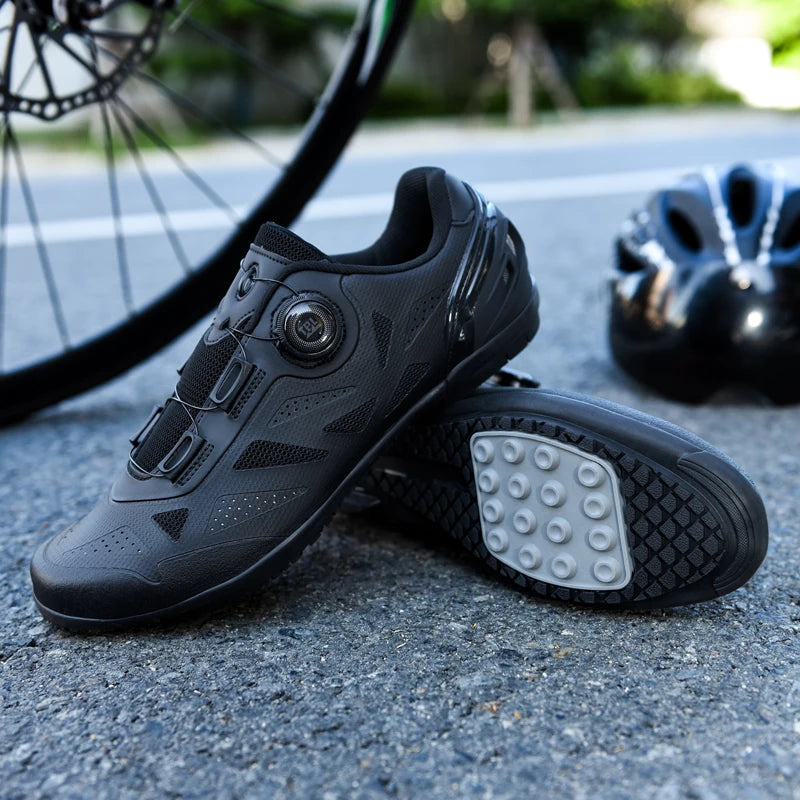 Men’s Non-Locking Mountain Bike Shoes Without Cleats Road Bicycle RB Speed Non-Cleat Cycling Shoes Sneakers Flat Pedal MTB Women’s