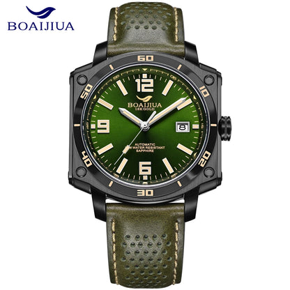 BORIAGE(BOAIJIUA) NH35 Fully Automatic Mechanical Men's Watch Original Design Mechanical Watches  Luminous Wristwatch