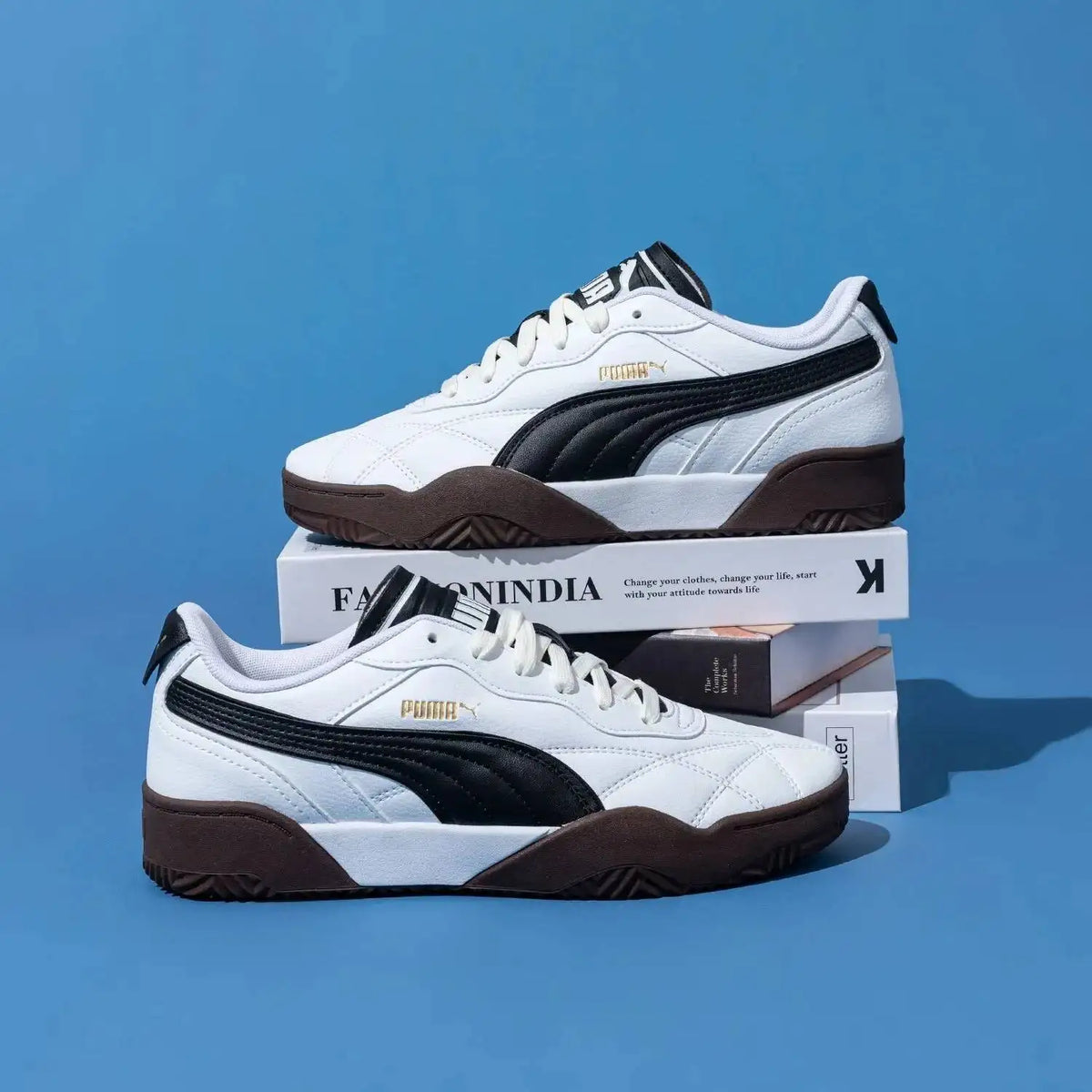 Nouvelles baskets Puma pour hommes et femmes, Tifosi confortables et décontractées avec logo estampé or sur le côté, chaussures de voyage 397454-02