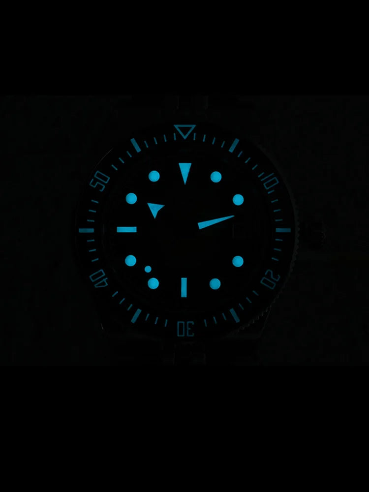 Orologio subacqueo di lusso da uomo San Martin 40mm, Miyota 9015, quadrante smaltato sunburst, automatico meccanico, impermeabile 200m, SN0148
