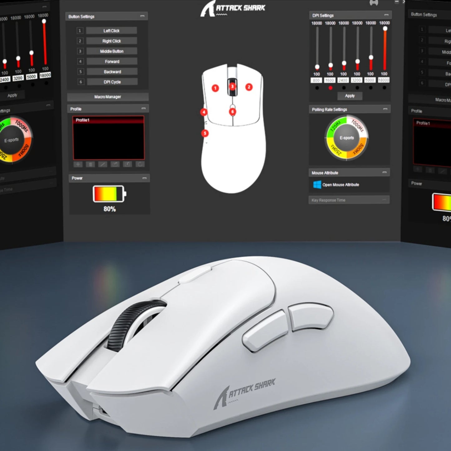 Rato sem fios Attack Shark R1 Bluetooth Gaming, rato viral avaliado por influencers, sensor PAW3311, taxa de atualização de 1000Hz