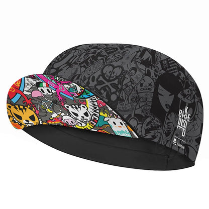 Vari modelli: nero, blu, bianco, giallo; cappellini da ciclismo in poliestere; estivi, traspiranti, sportivi, ad asciugatura rapida; cappellino da bicicletta classico