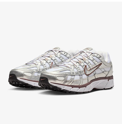 Nike Authentic P-6000 Zapatillas casuales bajas para mujer con cordones, resistentes al desgaste, para uso diario BV1021-110