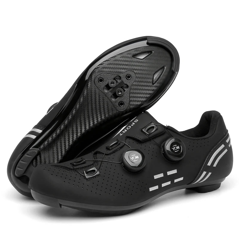 Sapatos de Ciclismo de Alta Qualidade para Homem SPD Autoencaixe Estrada Bicicleta Desporto Sapatos de Ciclismo MTB de Montanha Antiderrapantes para Mulher 36-47