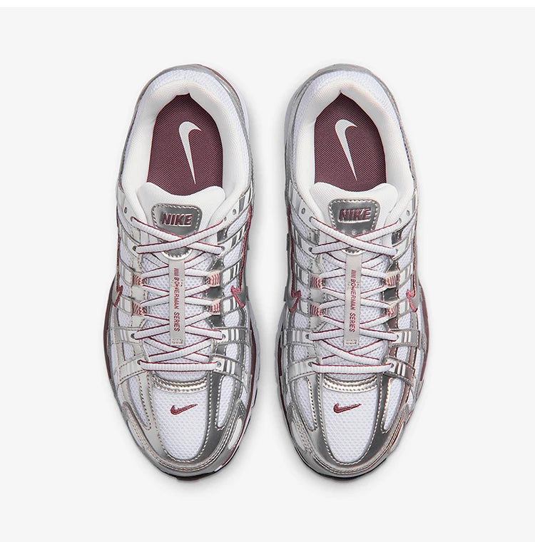 Nike Authentic P-6000 Zapatillas casuales bajas para mujer con cordones, resistentes al desgaste, para uso diario BV1021-110