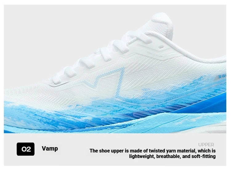 Xtep 360X 3.0 LITE Men’s Running Sneakers Shock Absorption and Rebound 2026 Spring New Carbon Plate Sports Shoes 974119110025