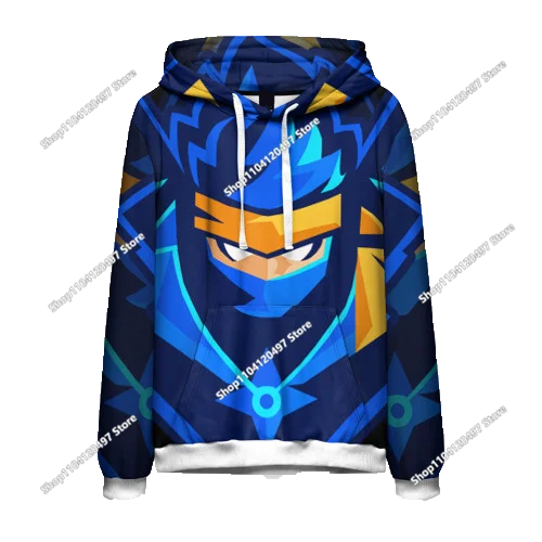 Fortnite Couple Wear Men's and Women's Sweater Children's Printed Casual Hoodie Student Outdoor Sports Simple Long-Sleeved