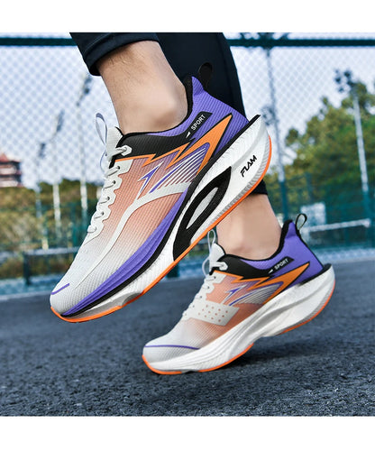 Men's Sports Running Shoes Marathon Air Cushion Breathable Lightweight Comfortable Women's Outdoor Athletic Sneakers Jogging Tennis