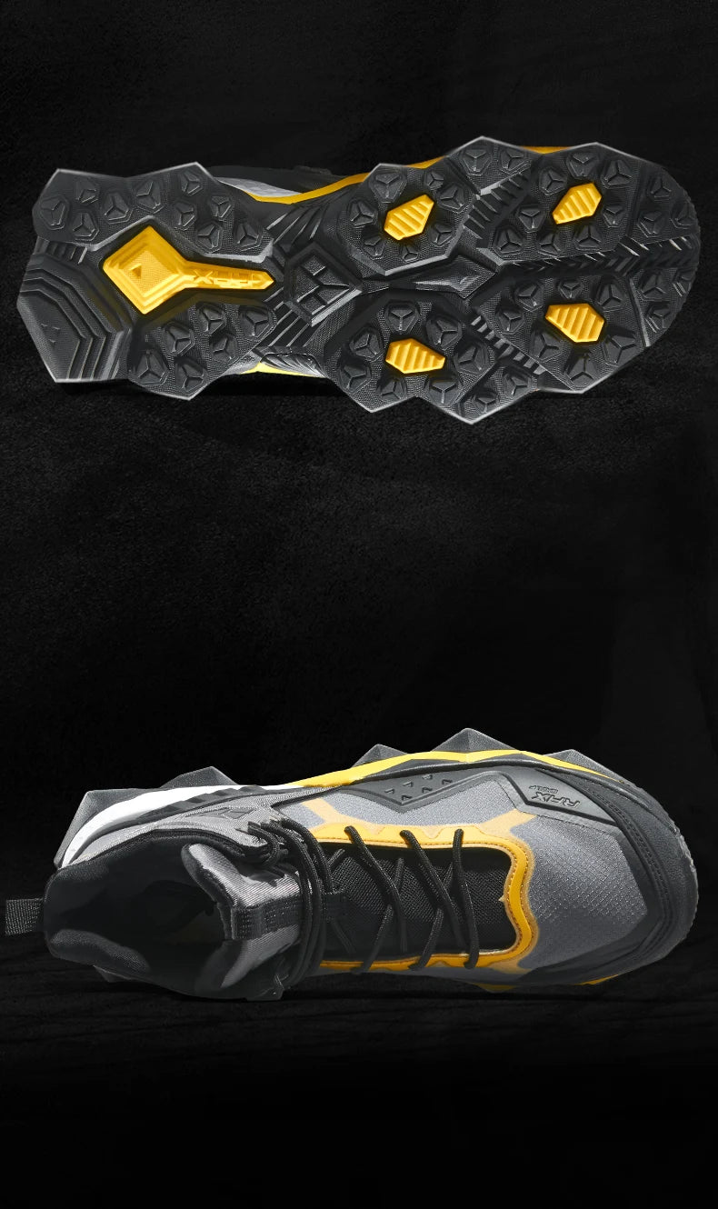 Rax Men's Waterproof Hiking Shoes Breathable Hiking Boots Outdoor Trekking Boots Sports Sneakers Tactical Shoes
