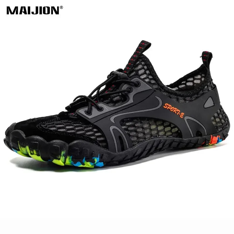 MAIJION Professional Aqua Shoes for Men Non-Slip Water Shoes Trekking Upstream Quick-Dry Beach Lightweight Water Sports Sneakers