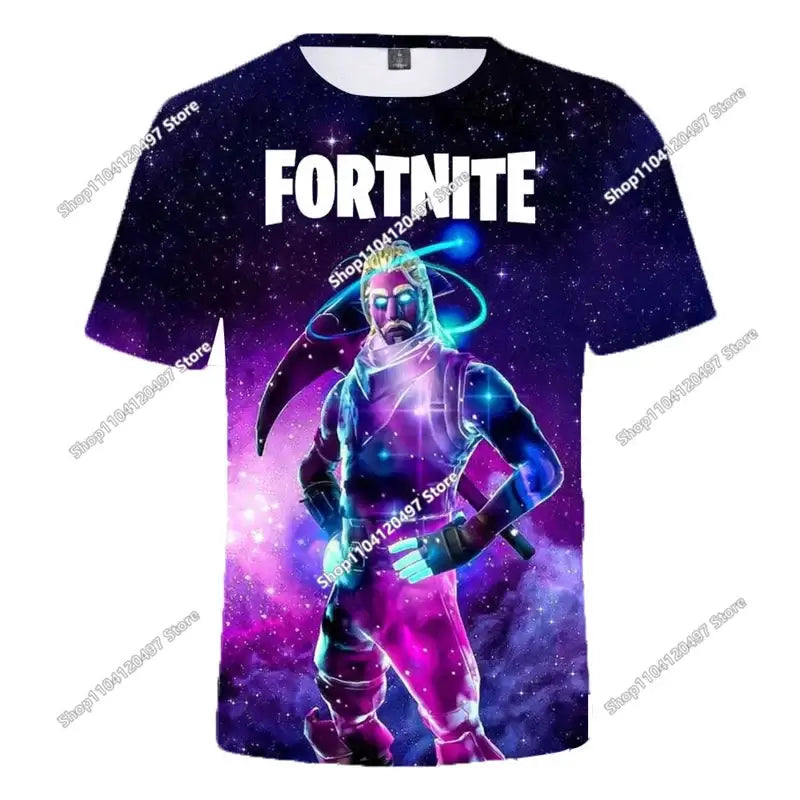 Halloween Peely 3D T-shirt Boys Girls Christmas Fortnite Tees Battle Royale Streetwear Kids Victory Game Men T Shirt Clothes