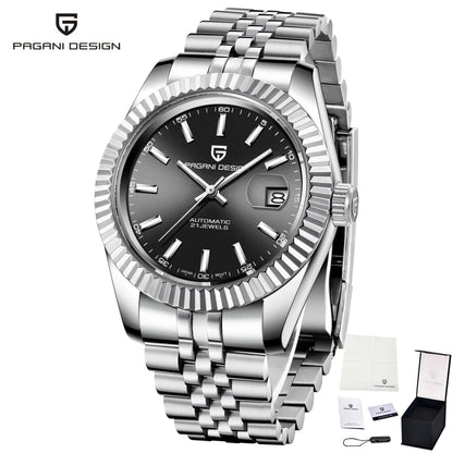 PAGANI DESIGN Men Mechanical Watch Luxury Automatic Watch Jubilee Bracelet Japan Movement 100M Waterproof Sport Wristwatch 1645