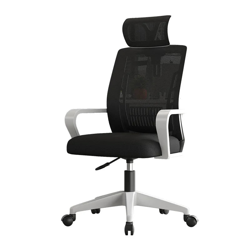 Sedia ergonomica da home office con schienale regolabile in altezza, girevole, supporto lombare, poggiatesta, sedia gaming