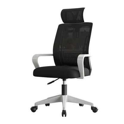 Sedia ergonomica da home office con schienale regolabile in altezza, girevole, supporto lombare, poggiatesta, sedia gaming