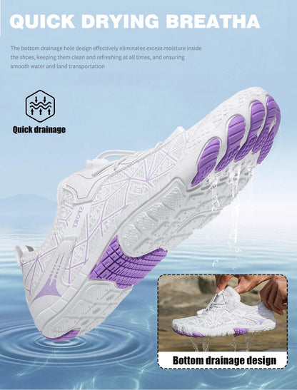 New Barefoot Wading Shoes Men Women Mesh Quick-Drying Beach Shoes Outdoor Non-Slip Swimming Shoes Unisex Water Sports Shoes