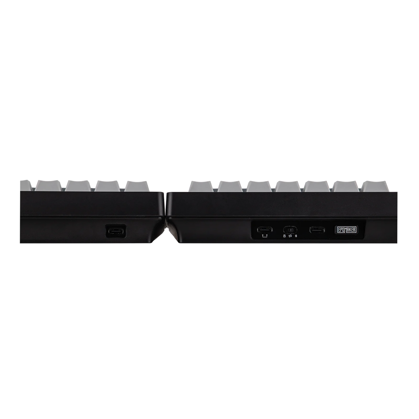 Teclado mecánico inalámbrico EPOMAKER Split70 QMK/VIA 70% con diseño dividido, conexión cableada/BT/2.4Ghz y perilla programable, modificador Mac