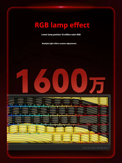 Teclado gaming FGG MAD60 RGB de eje magnético, dedicado para juegos, con hot-swap completo de teclas, respuesta rápida y personalización de nivel inicial