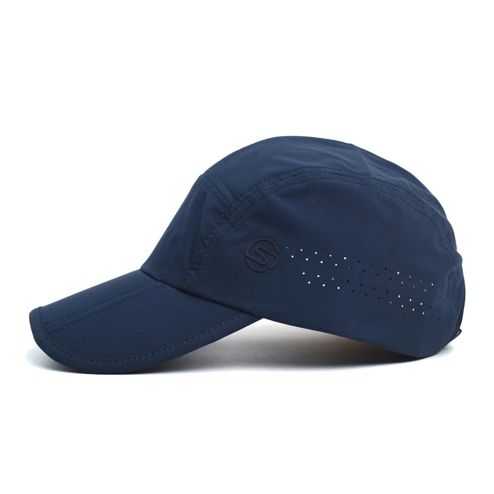 Spring Summer Outdoor Foldable Sport Breathable Baseball Cap Men Women Soft Dad Hat Adjustable Casual Trucker Style Low Profile