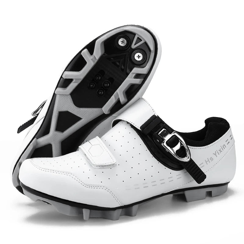 Mountain Bike Shoes Men's Cycling Shoes Quick Ratchet Buckle Compatible with SPD System Pedal for Indoor Outdoor Women MTB Shoes