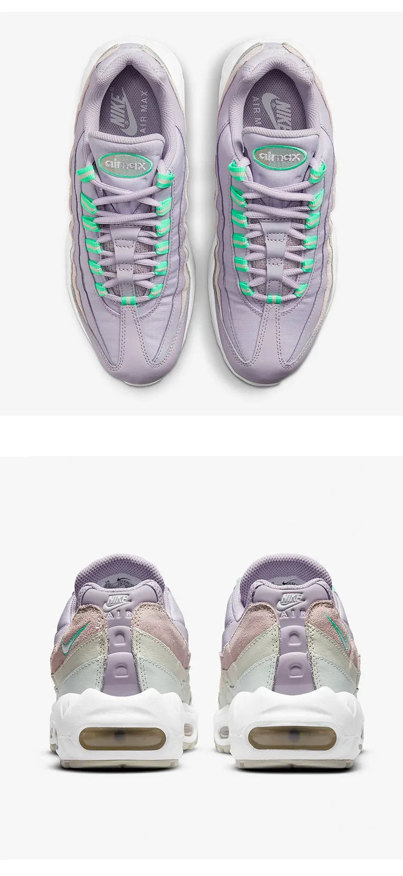 Scarpe sportive da donna Nike genuine AIR MAX 95 con ammortizzazione e comfort per la corsa CZ1642-500