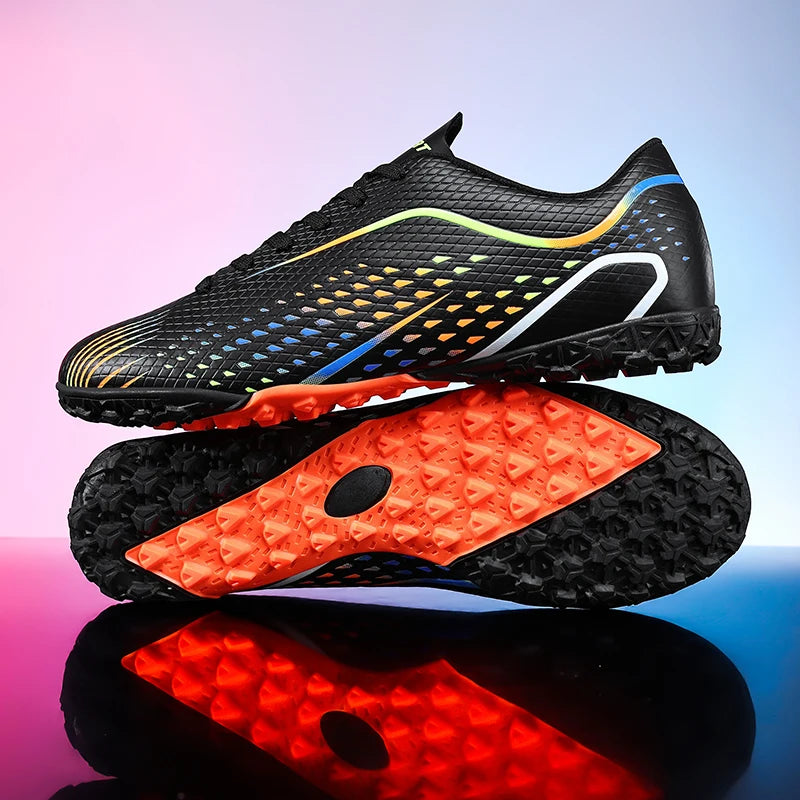 Nouvelles chaussures de football pour hommes, crampons unisexes, chaussures de football professionnelles, vente chaude, chaussures de futsal de haute qualité pour femmes, baskets ultralégères TF/FG