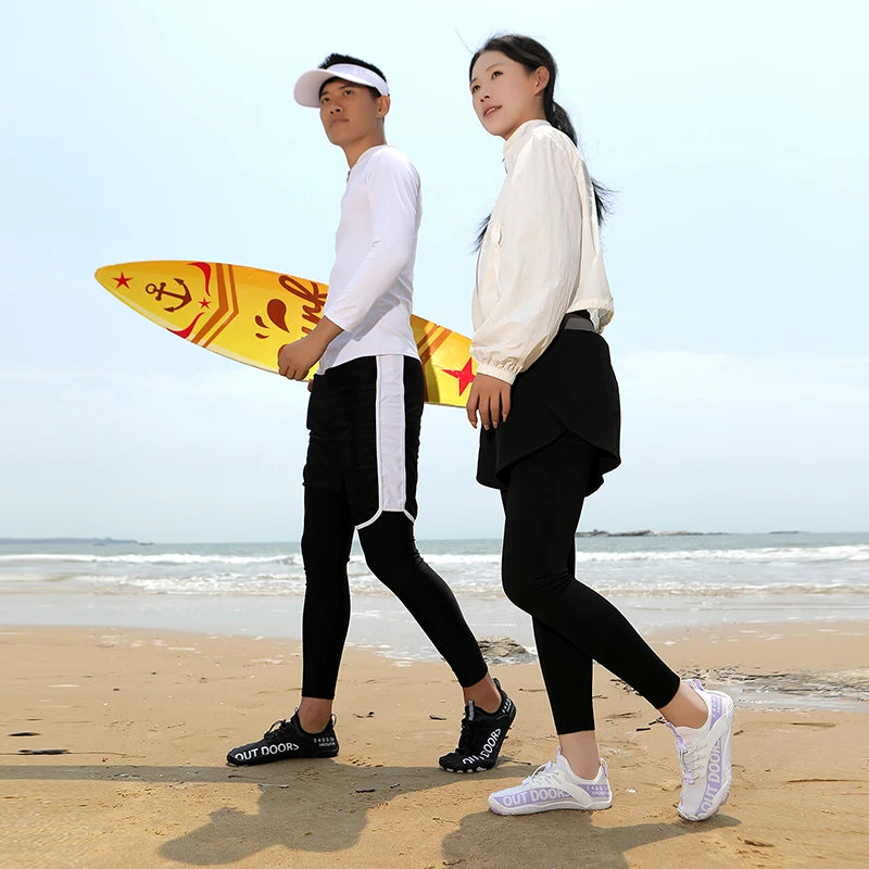 Men's Water Sports Shoes, Quick-Dry, Non-Slip Five-Finger Shoes, Outdoor Wading Swimming Barefoot Aqua Shoes, Lightweight Sneakers