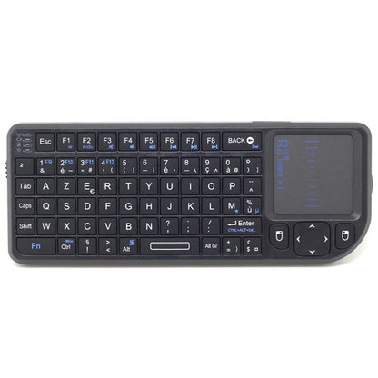 Teclado inalámbrico mini original Rii X1 de 2.4GHz en inglés/RU/ES/FR con panel táctil para Android TV Box/PC/portátil