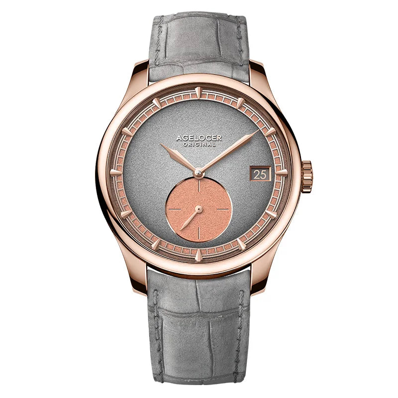 AGELOCER In-House Movement Premium Petite Seconde Men's Luxury Automatic Mechanical Watch Birthday Gift for Men