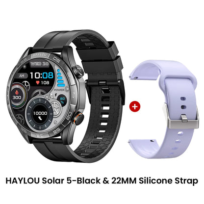 HAYLOU Solar 5 Smart Watch 1.58'' AMOLED Display Smart Watch Voice Calling 24H Health Monitoring 100+ Sport Modes Smartwatch