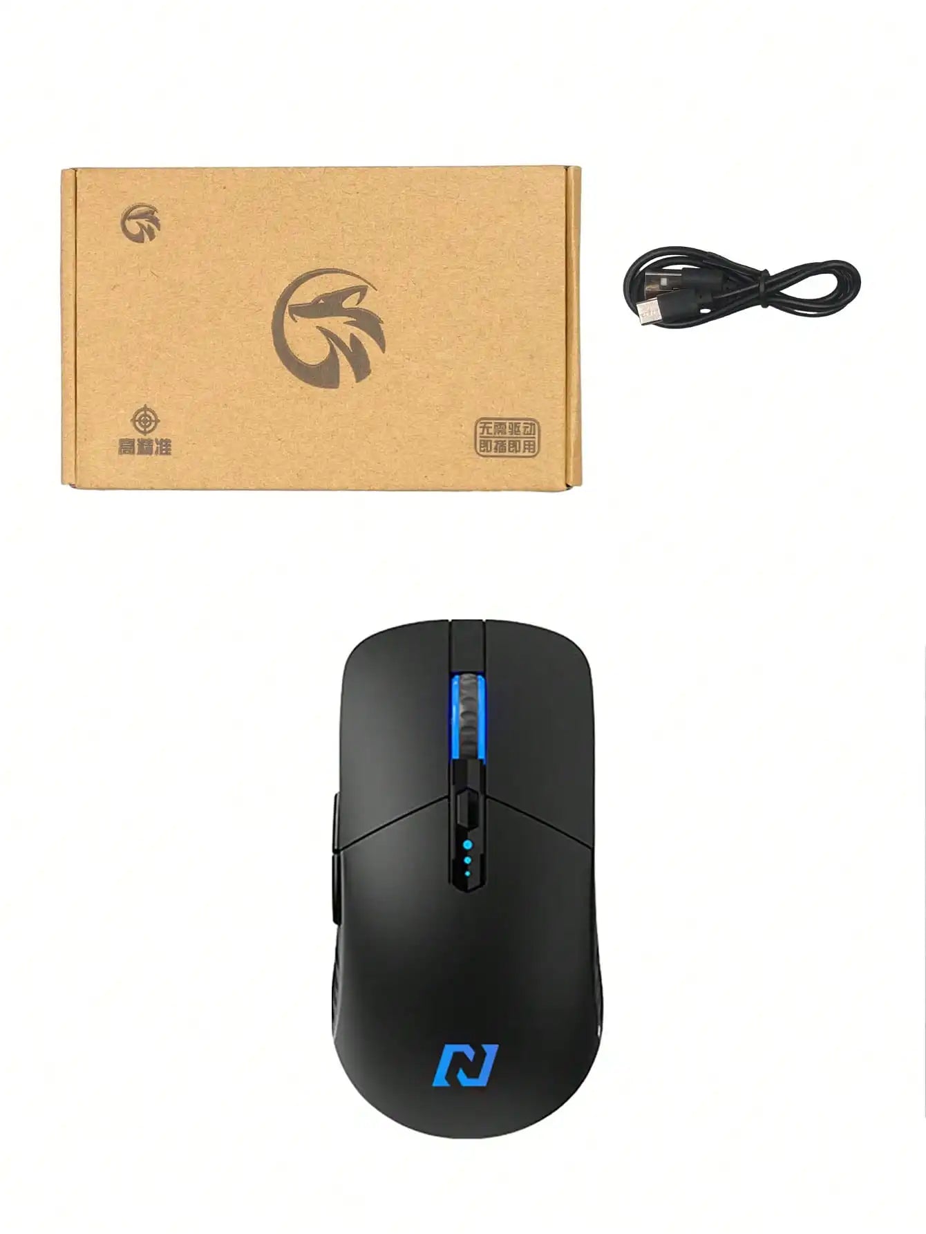Wireless Mouse, 6 Keys, Silent Office Wireless Mouse, E-Sports Games Non-Slip Wireless Mouse