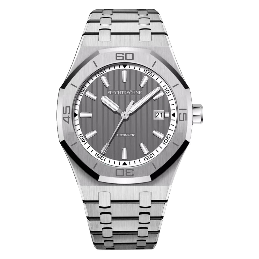 Specht&Sohne New Classic Men's Watch 50M Waterproof Luminous Sapphire Crystal Blue Automatic Mechanical Watches Reloj Hombre