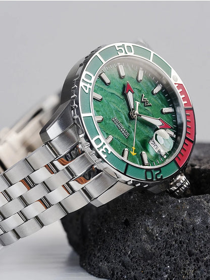 WM Watch Automatic Mechanical Watches NH35 Anti-reflective 200 Water Resistant Sapphire Crystal Welly Merck Watch WM206