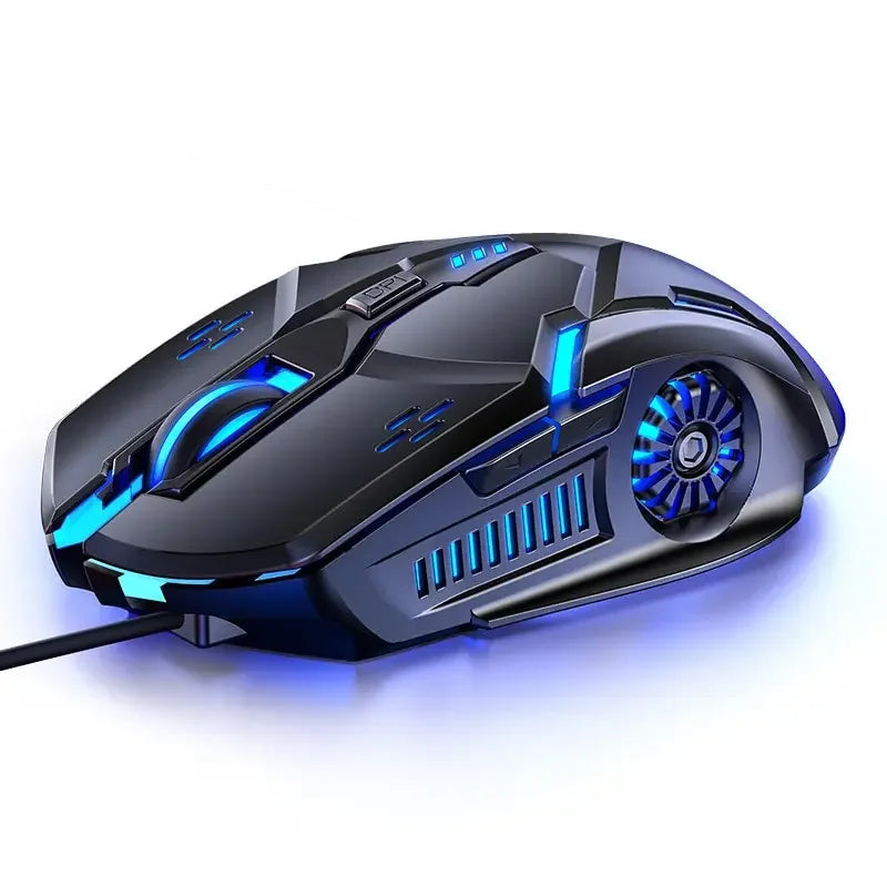 Ratón gaming con cable G5 Mute, seis teclas, iluminación luminosa, para e-sports, accesorio informático, ratón gaming para portátil y ordenador de sobremesa