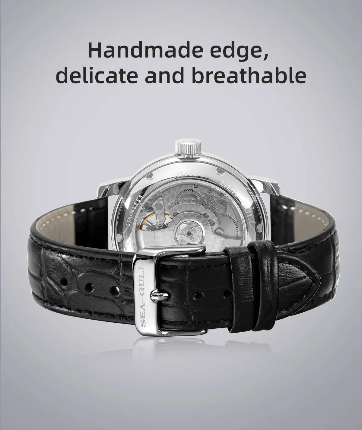 NEW Men's Automatic Mechanical Wristwatch Seagull ST25 Movement Fashion Man Hollow Flywhee Casual Business Watch 819.624