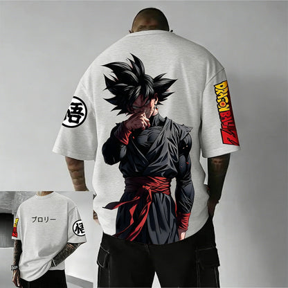 Plus Size Dragon Ball Anime Printed Men and Women T-shirt Casual Parent Child Top Fashion Street Wear Harajuku Style Y2K Summer